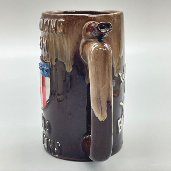 Vintage Ceramic Beer Stein Mug Whistle US Drinking Team World Champions - Picture 2 of 9